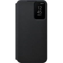 Samsung S901 S22 Smart Clear View Cover Black EF-ZS901CB 